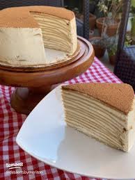 Black Sesame & Soy-milk Mille-Crepe Cheesecake (1 x one piece)